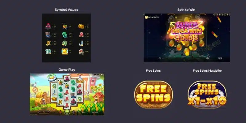 ฟีเจอร์เกม Golden Egg Invaders