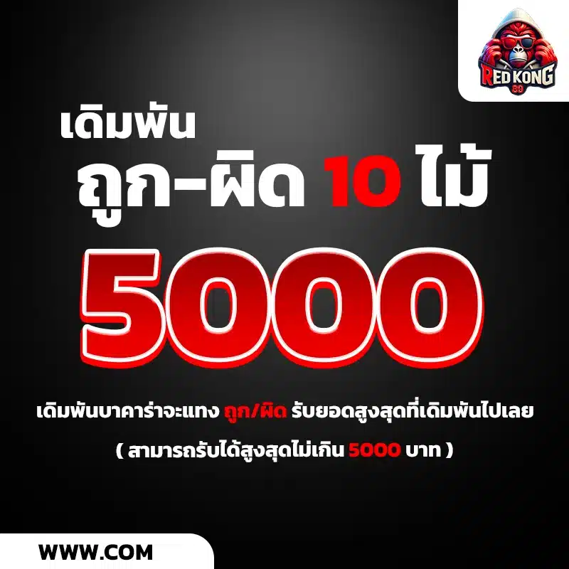 โปรเดิมพันถูก ผิด10ไม้